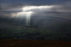 2018-11-16 7109 Looking Back over Sedbergh from the Summit of Winder